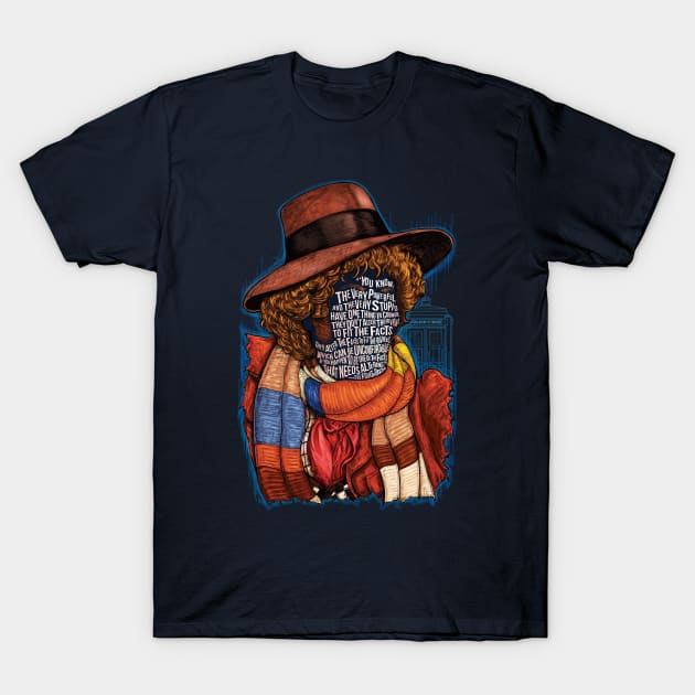 The 4th Doctor T-Shirt by NateJonesDesign